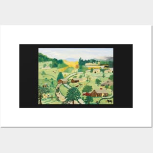 grandma moses green valley Posters and Art